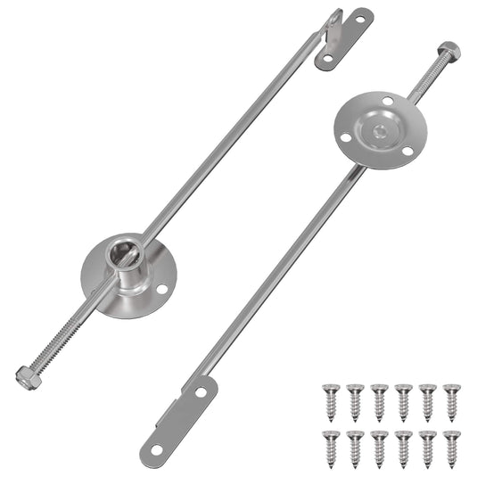 Vidaxl gasveer 2 pcs zilver 190 mm ijzer