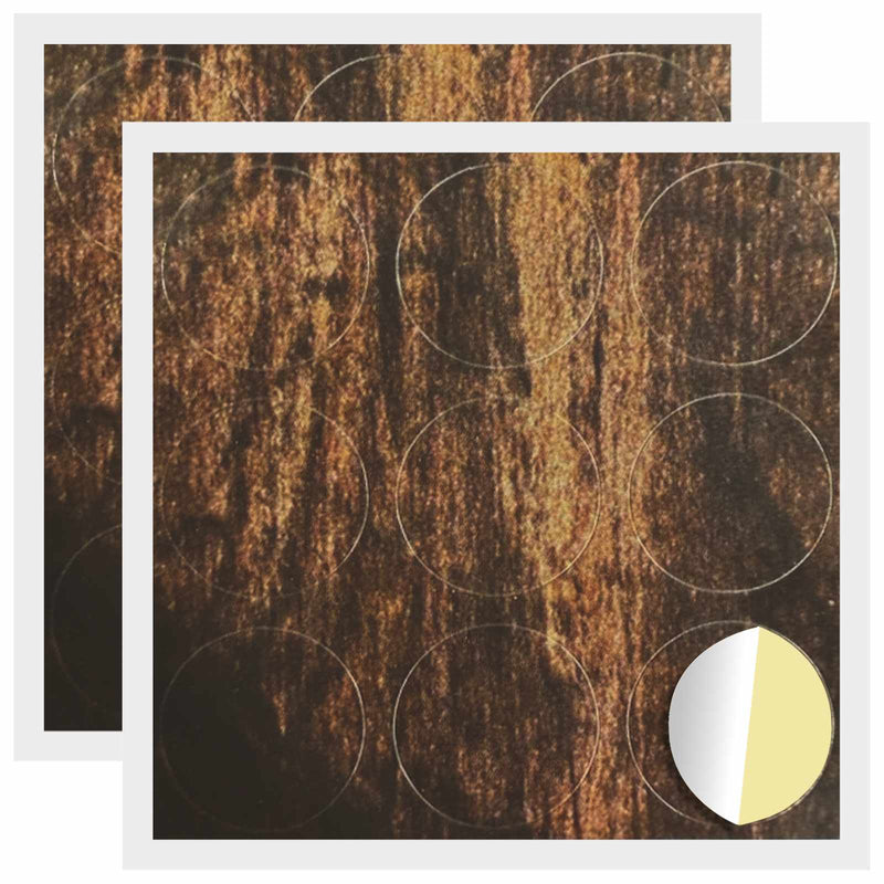 Afbeelding laden in galerijviewer, Vidaxl zelfklevende schroefhoes 2 pcs oudhout ø 20 x 0,5 mm
