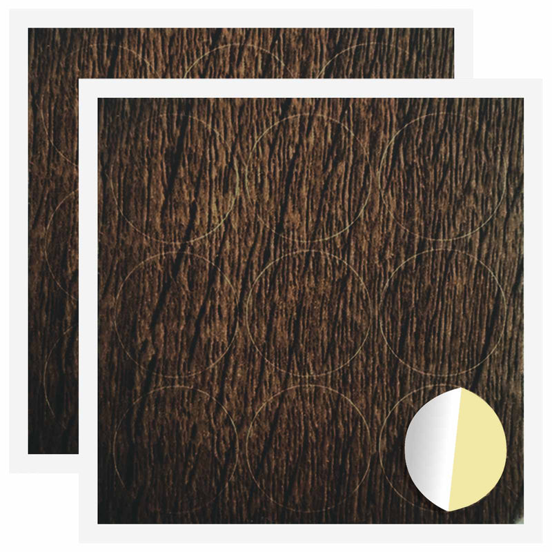 Afbeelding laden in galerijviewer, Vidaxl zelfklevende schroefhoes 2 pcs bruin eiken ø 20 x 0,5 mm
