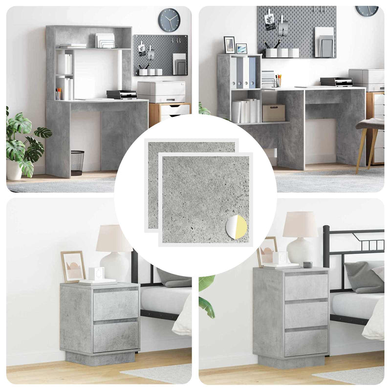 Afbeelding laden in galerijviewer, Vidaxl zelfklevende schroefhoes 2 pcs beton grijs ø 20 x 0,5 mm
