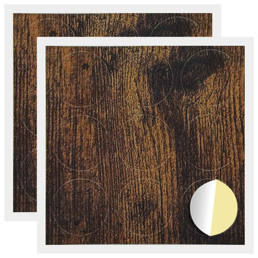 Vidaxl zelfklevende schroefhoes 2 pcs gerookt eiken ø 20 x 0,5 mm