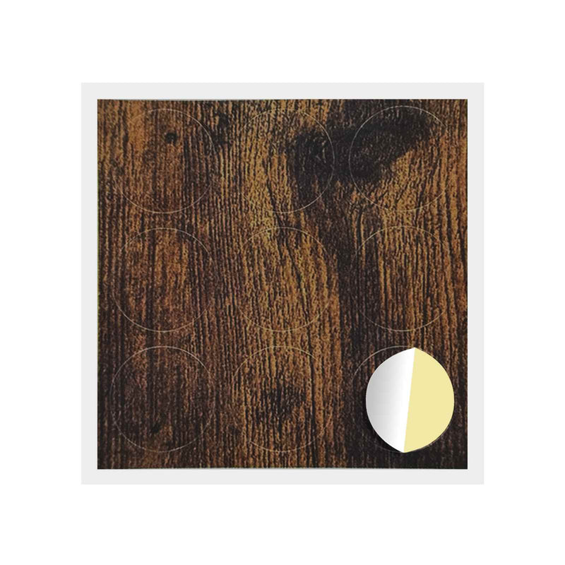 Afbeelding laden in galerijviewer, Vidaxl zelfklevende schroefhoes 12 pcs gerookt eiken ø 20 x 0,5 mm
