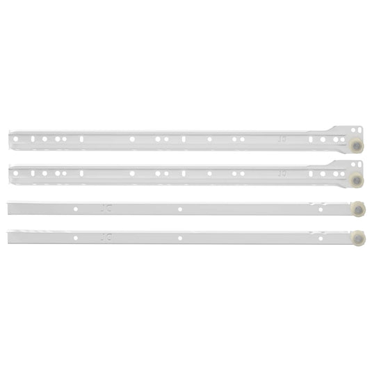 Vidaxl ladegeleider 49 pcs wit staal