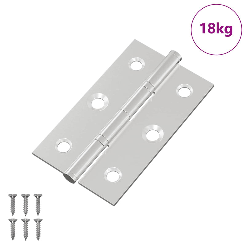 Chargez l'image dans la visionneuse de la galerie, Vidaxl scharnier effen 899 pcs zilver 58 x 35 x 1 mm staal
