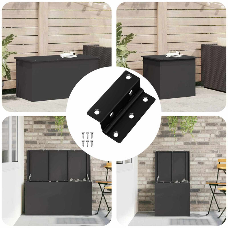 Chargez l'image dans la visionneuse de la galerie, Vidaxl scharnier 537 pcs zwart 38 x 17 x 60 mm ijzer

