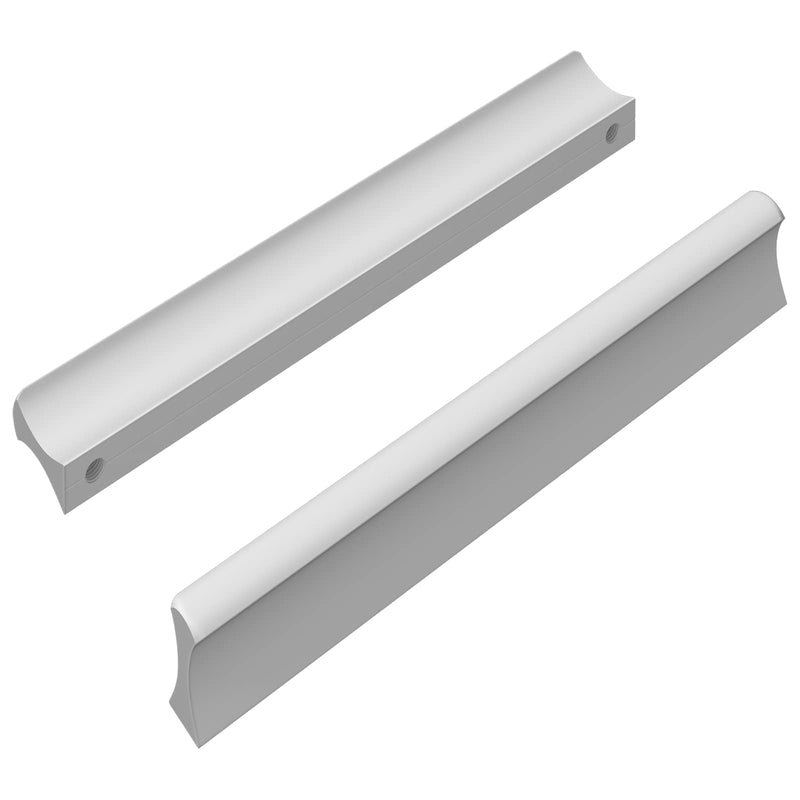 Chargez l'image dans la visionneuse de la galerie, Vidaxl handvat effen 2 pcs zilver 105.7 x 7.4 x 15.5 mm aluminium
