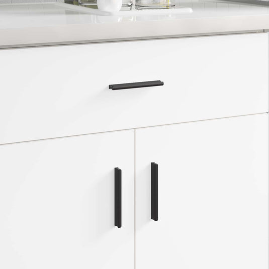 Vidaxl handvat 973 pcs zwart 106 x 7,4 x 15,5 mm aluminium