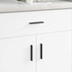 Vidaxl handvat 973 pcs zwart 106 x 7,4 x 15,5 mm aluminium