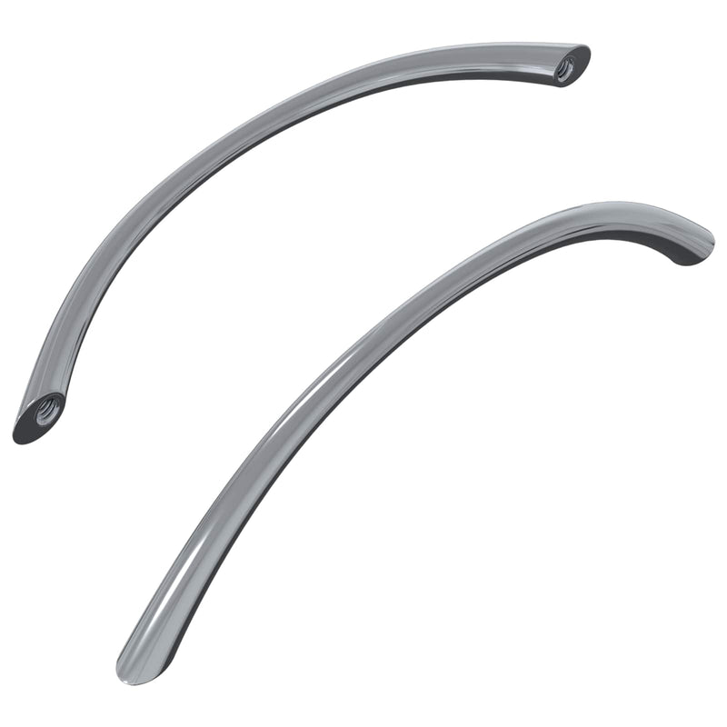 Afbeelding laden in galerijviewer, Vidaxl handvat 2 pcs zilver 107 x 3.6 x 23 mm roestvrij staal
