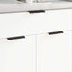 Vidaxl handvat 2 pcs zwart 120 x 39.6 x 17 mm aluminium