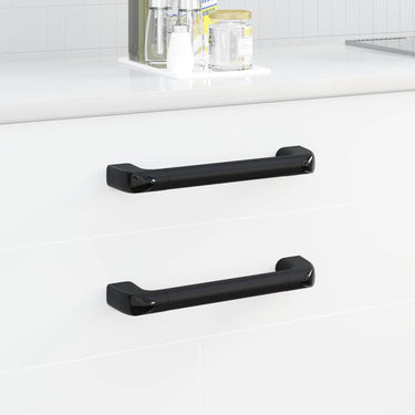 Vidaxl handvat effen 2 pcs zwart 380 x 34 x 85 mm aluminium en pp