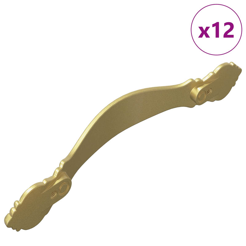 Chargez l'image dans la visionneuse de la galerie, Vidaxl handvat 12 pcs goud 143 x 19,2 x 20 mm zinklegering
