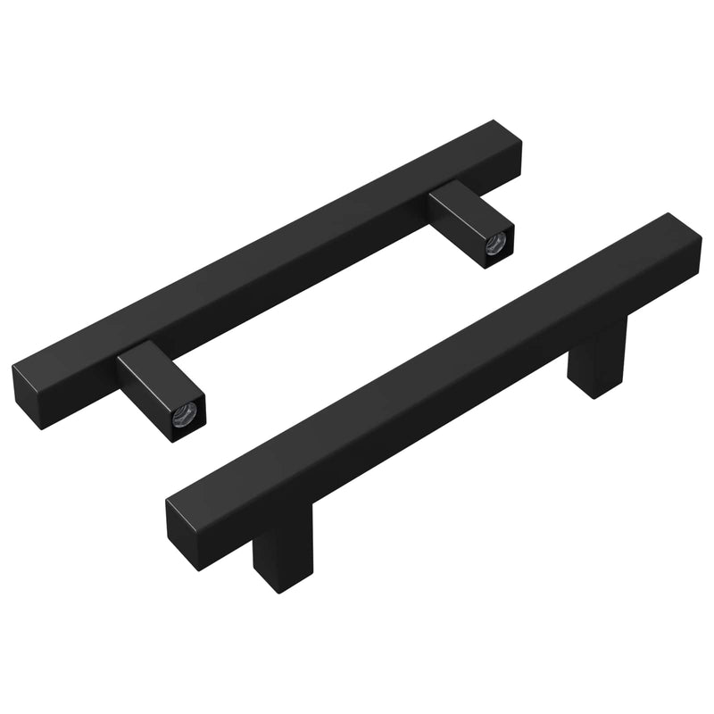 ギャラリービューアに画像をロードする, Vidaxl kasthandgreep 2 pcs zwart 150 x 12,3 x 35,2 mm roestvrij staal
