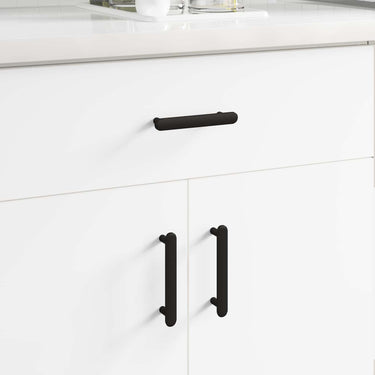 Vidaxl kasthandgreep 12 pcs zwart 121 x 16.6 x 28.3 mm ijzer