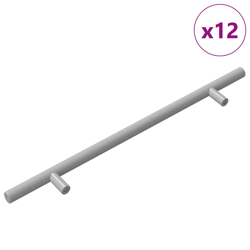 Afbeelding laden in galerijviewer, Vidaxl kasthandgreep 12 pcs zilver 300 mm roestvrij staal
