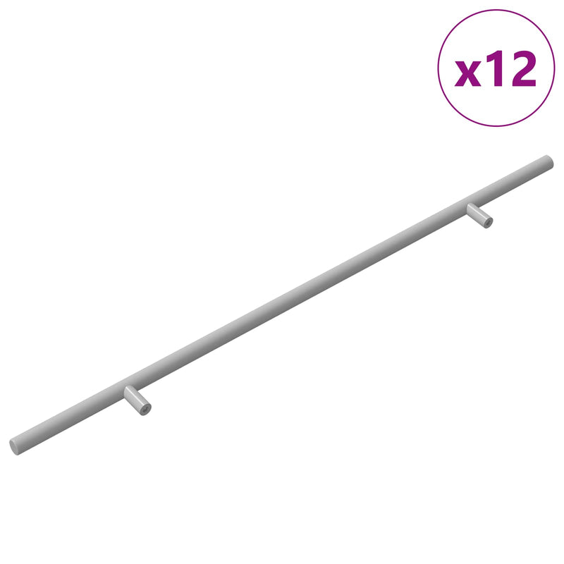 Afbeelding laden in galerijviewer, Vidaxl handvat 12 pcs zilver 500 mm staal
