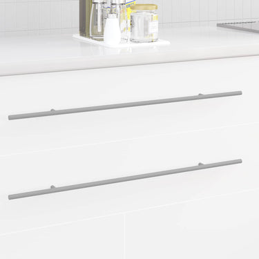 Vidaxl kasthandgreep 2 pcs zilver 700mm roestvrij staal