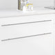 Vidaxl kasthandgreep 2 pcs zilver 800 mm roestvrij staal