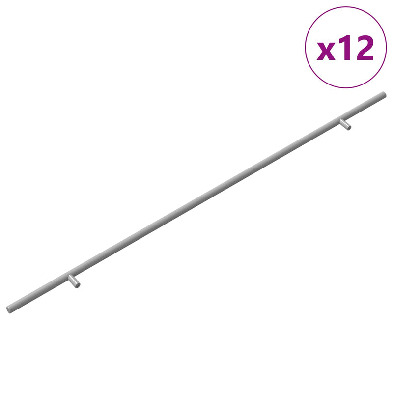 Afbeelding laden in galerijviewer, Vidaxl kasthandgreep 12 pcs zilver 800 mm roestvrij staal
