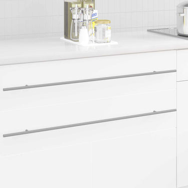 Vidaxl kasthandgreep 2 pcs zilver 900 mm roestvrij staal