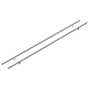 Vidaxl kasthandgreep 2 pcs zilver 900 mm roestvrij staal