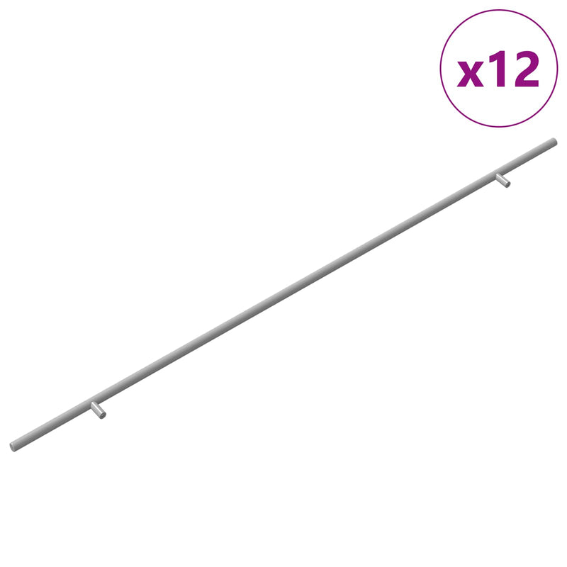Afbeelding laden in galerijviewer, Vidaxl kasthandgreep 12 pcs zilver 900 mm roestvrij staal
