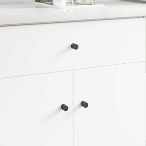 Vidaxl kastknop 12 pcs zwart 18 x 23 mm ijzer