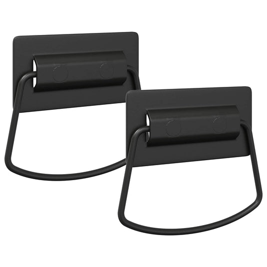 Vidaxl kast handvatten 2 pcs zwart 85 x 45 mm metaal