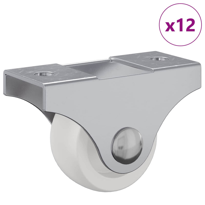 Afbeelding laden in galerijviewer, Vidaxl caster 12 pcs wit 42 x 11,5 x 29 mm ijzer

