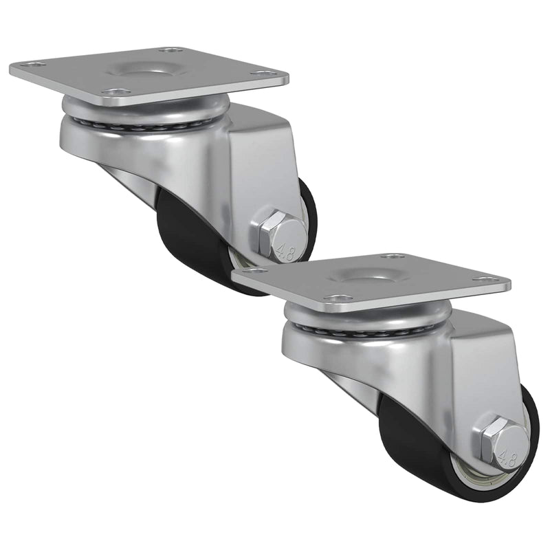 ギャラリービューアに画像をロードする, Vidaxl caster 2 pcs zilver 44,1 x 44,1 x 1,95 mm nylon
