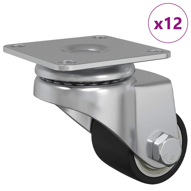 Afbeelding laden in galerijviewer, Vidaxl caster 12 pcs zilver 44,1 x 44,1 x 1,95 mm nylon
