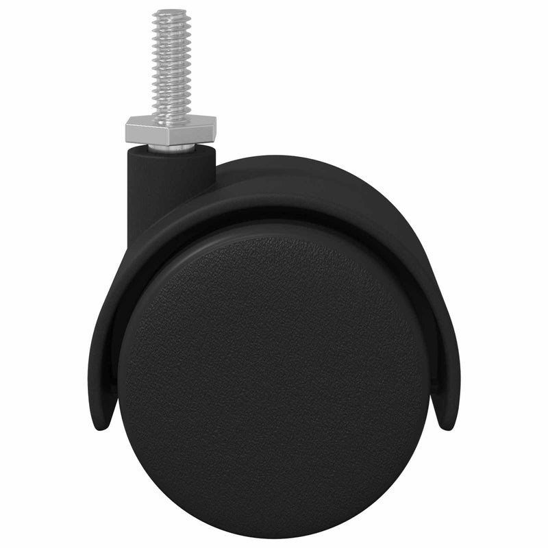 Chargez l'image dans la visionneuse de la galerie, Vidaxl wielen 2 pcs zwart 40,1 x 37,8 mm pp en ijzer
