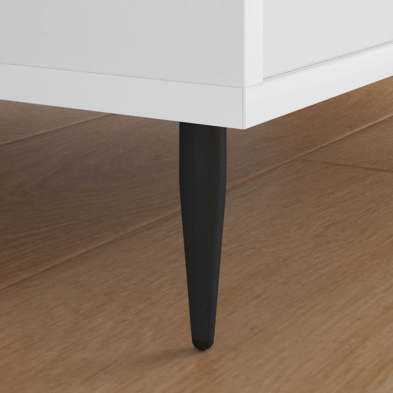 Afbeelding laden in galerijviewer, Vidaxl meubelpoten 12 pcs zwart ø 40 x 98 mm ijzer
