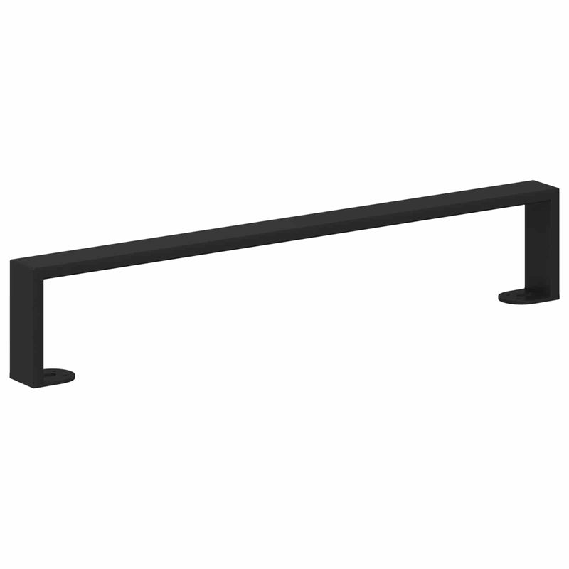 Afbeelding laden in galerijviewer, Vidaxl meubelpoten 2 pcs zwart 546 x 40,5 x 100 mm ijzer
