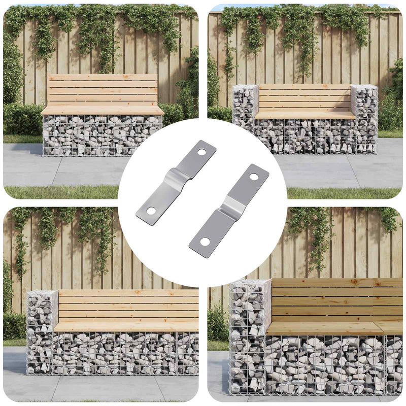 Afbeelding laden in galerijviewer, Vidaxl strijkplaat 2 pcs zilver 50 x 10 x 1,2 mm ijzer
