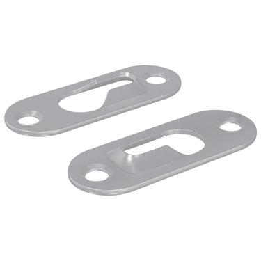 Vidaxl sleufhanger 2 pcs zilver 45 x 16 x 3.5 mm ijzer