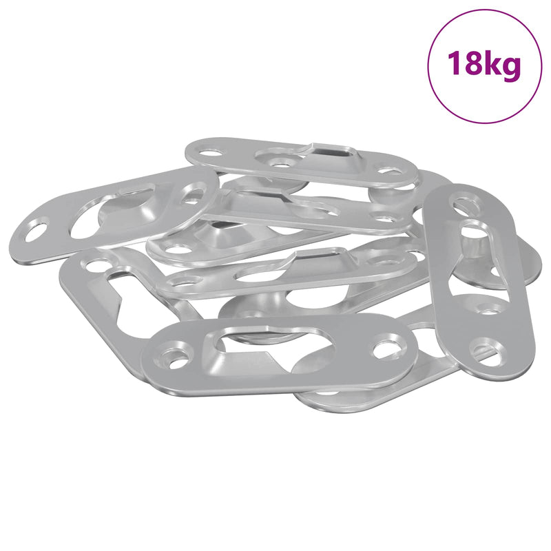 Afbeelding laden in galerijviewer, Vidaxl sleufhanger 3673 pcs zilver 45 x 16 x 3.5 mm ijzer
