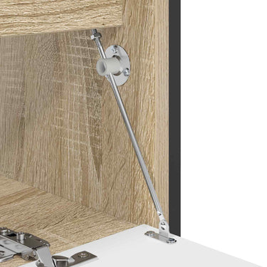 Vidaxl deksel ondersteunend scharnier 2 pcs zilver 194 x 36 x 18 mm