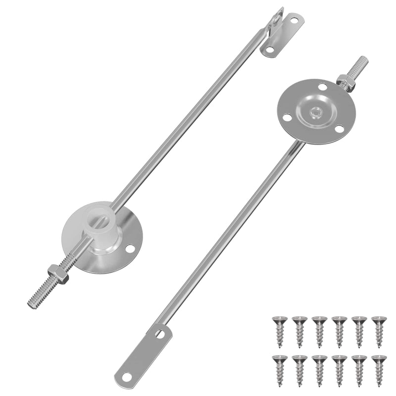 Afbeelding laden in galerijviewer, Vidaxl deksel ondersteunend scharnier 2 pcs zilver 194 x 36 x 18 mm
