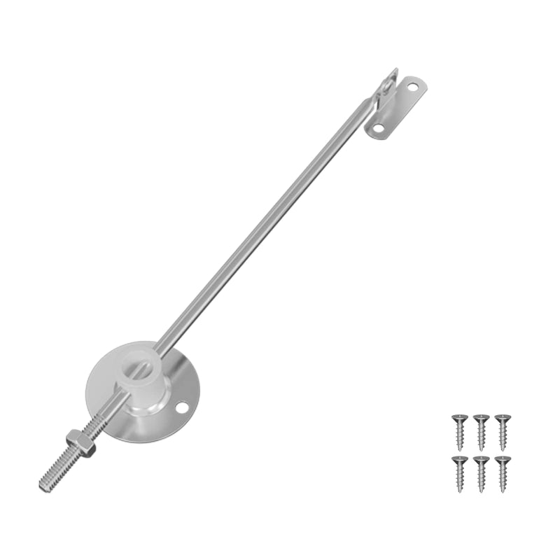Chargez l'image dans la visionneuse de la galerie, Vidaxl deksel ondersteunend scharnier 12 pcs zilver 194 x 36 x 18 mm
