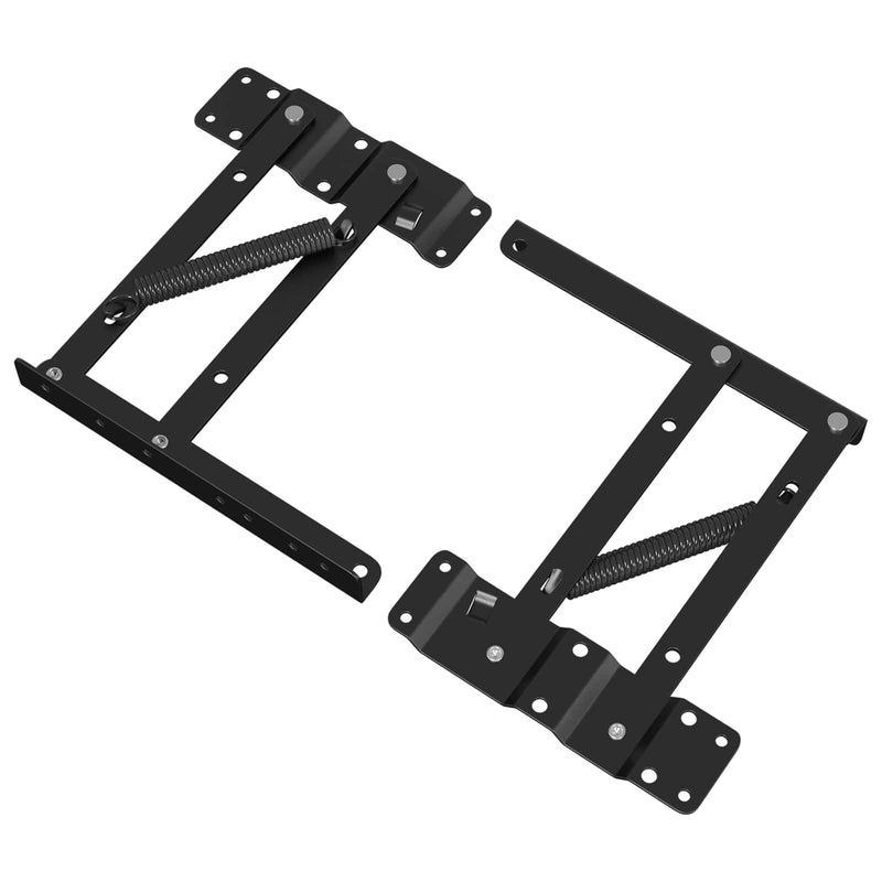 Afbeelding laden in galerijviewer, Vidaxl bed liftmechanisme 2 pcs zwart 340 x 95 x 40 mm ijzer
