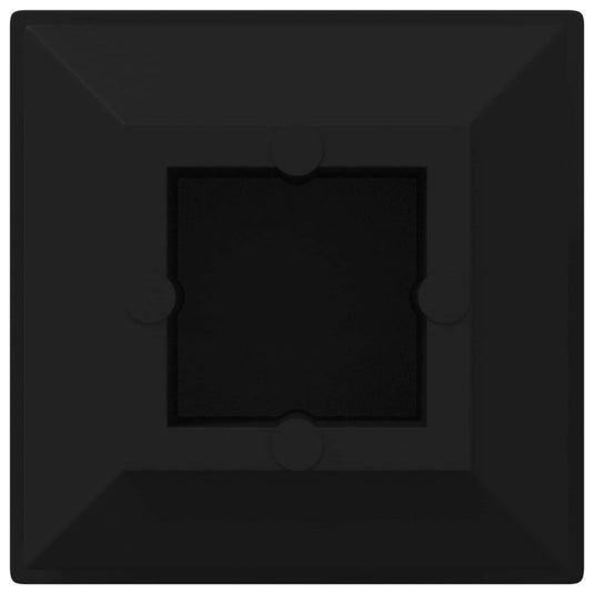 Vidaxl einddoppen 12 pcs zwart 15 x 15 x 15 mm pp