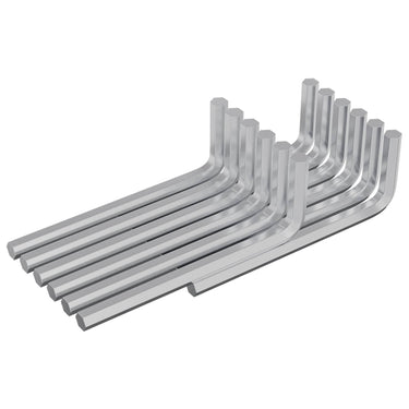 Vidaxl zeskantsleutel 1800 pcs zilver 32 x 86 mm staal