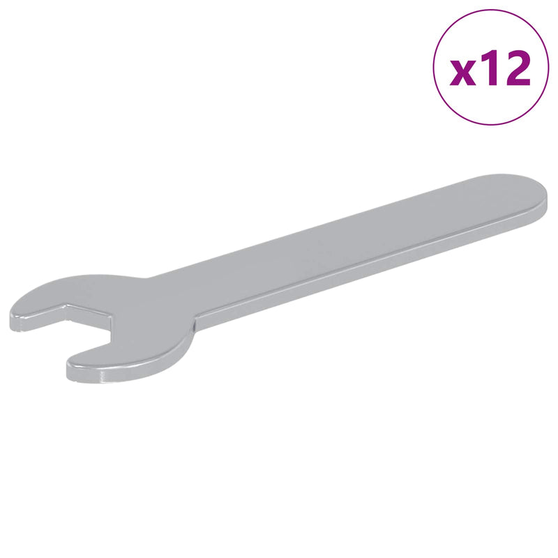 Chargez l'image dans la visionneuse de la galerie, Vidaxl schroefsleutel 12 pcs zilver 10 mm ijzer
