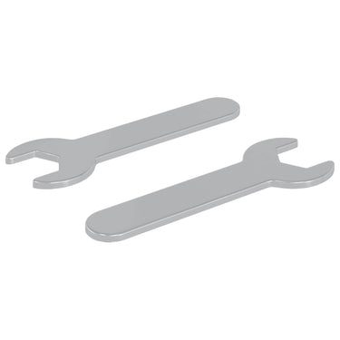 Vidaxl schroefsleutel 2 pcs zilver 13 mm ijzer