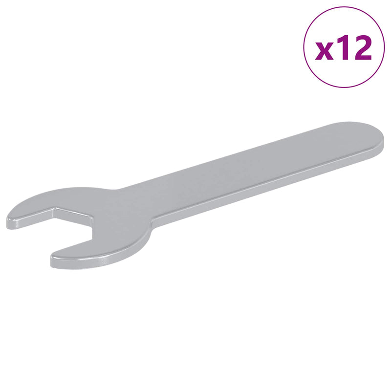 Chargez l'image dans la visionneuse de la galerie, Vidaxl schroefsleutel 12 pcs zilver 13 mm ijzer
