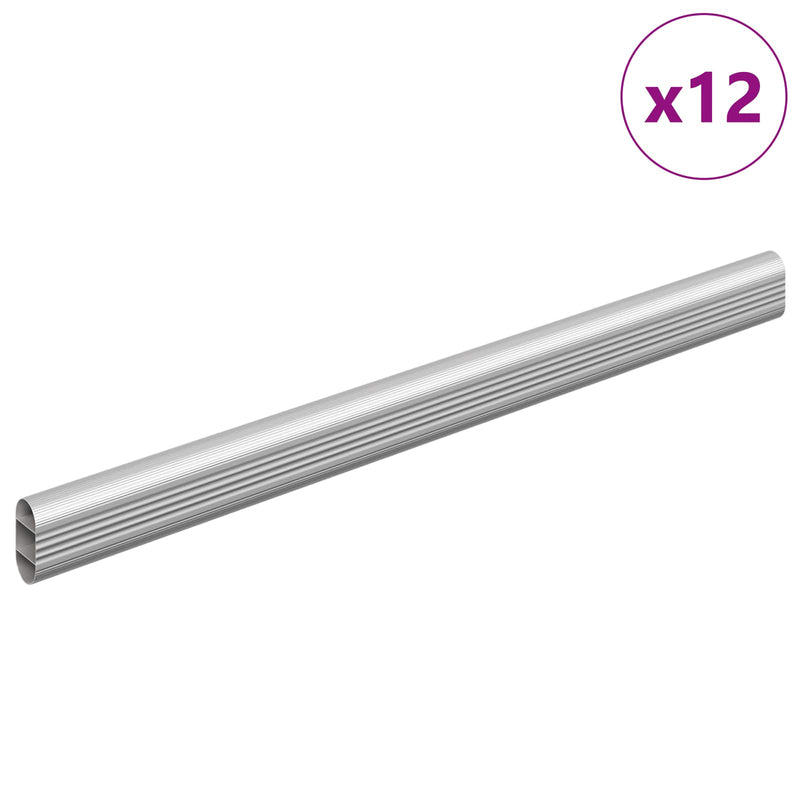 Chargez l'image dans la visionneuse de la galerie, Vidaxl kaststaaf 12 pcs zilver 764 x 15 x 29 mm aluminium legering
