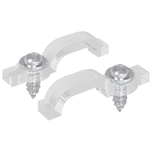 Vidaxl led strip clips 2 pcs doorzichtig 23,8 x 7,3 x 4,3 mm