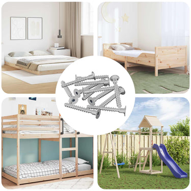 Vidaxl bout 5143 pcs verzinkt 5 x 40 mm ijzer