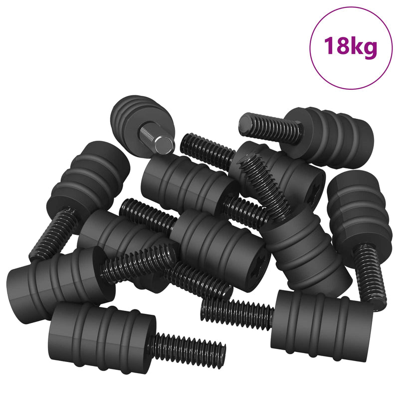 ギャラリービューアに画像をロードする, Vidaxl standoff schroef 4865 pcs zwart m4 rubber en staal
